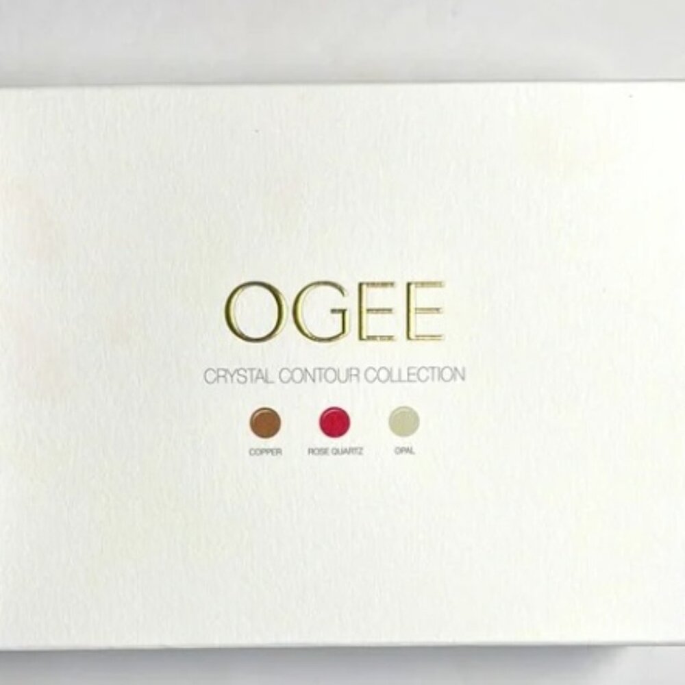 OGEE FACE STICK CRYSTAL CONTOUR COLLECTION TRIO COPPER, ROSE QUARTZ AND OPAL NEW